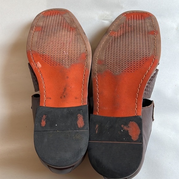 La Milano Patina Collection Men’s Casual Caged Brown Leather Sandals. Size 9. main image 8